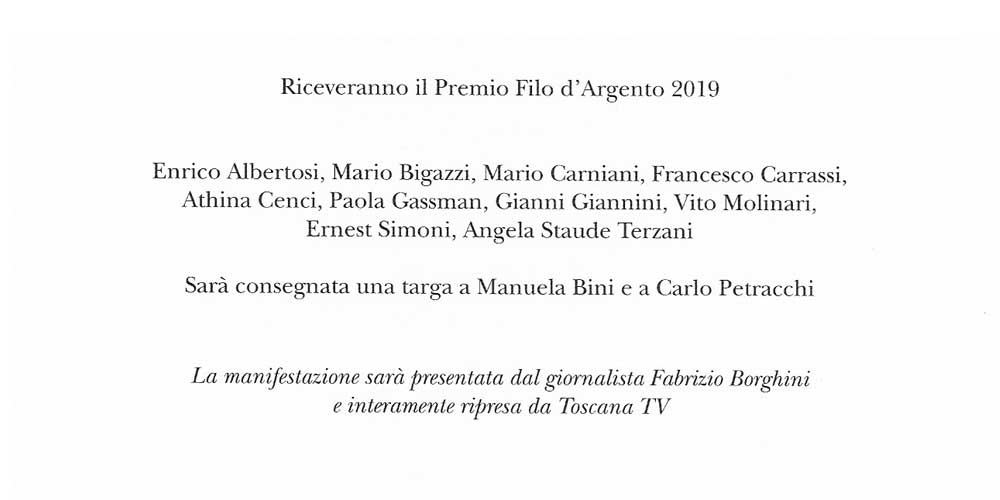 Premio Filo d'Argento Vito Molinari