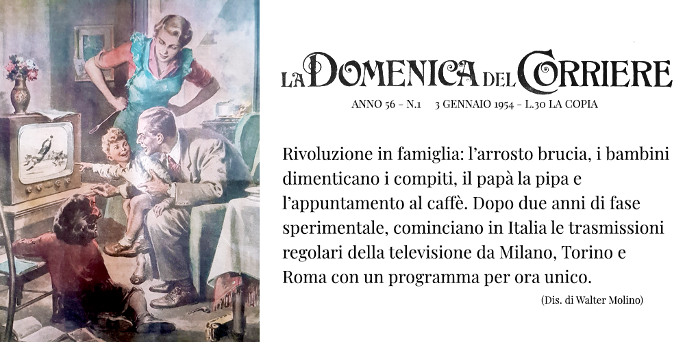 Cominciano le trasmissioni regolari della televesione Italiana