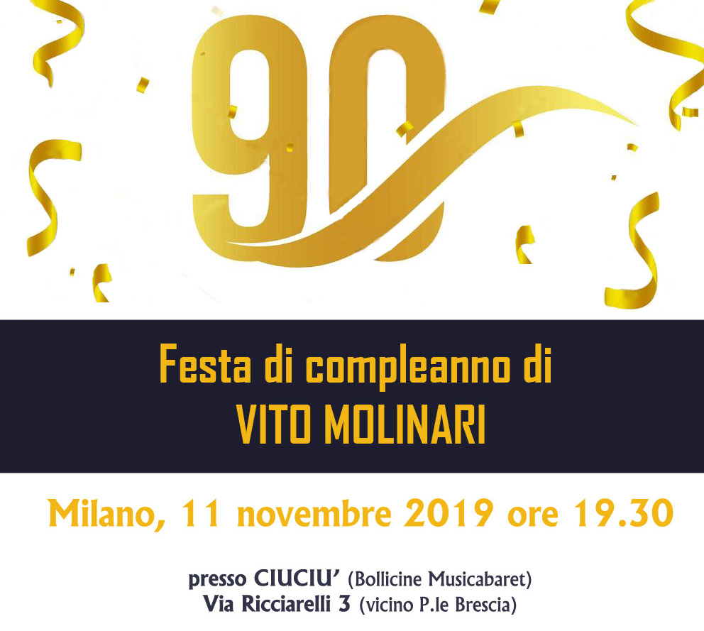 Festa di compleanno Vito Molinari