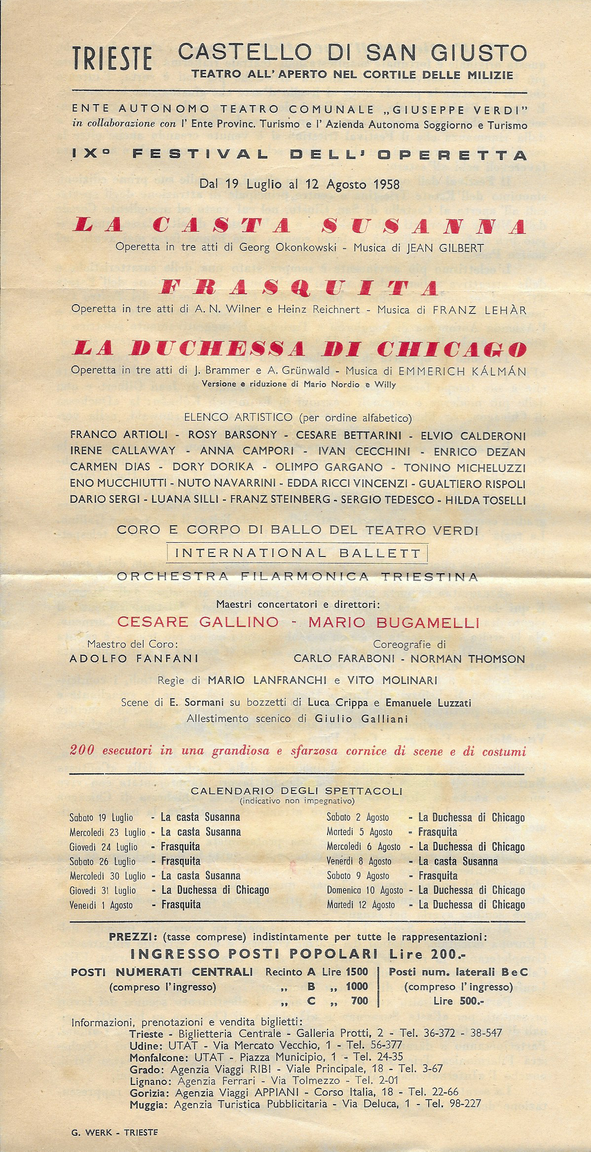 Festival operetta 1958