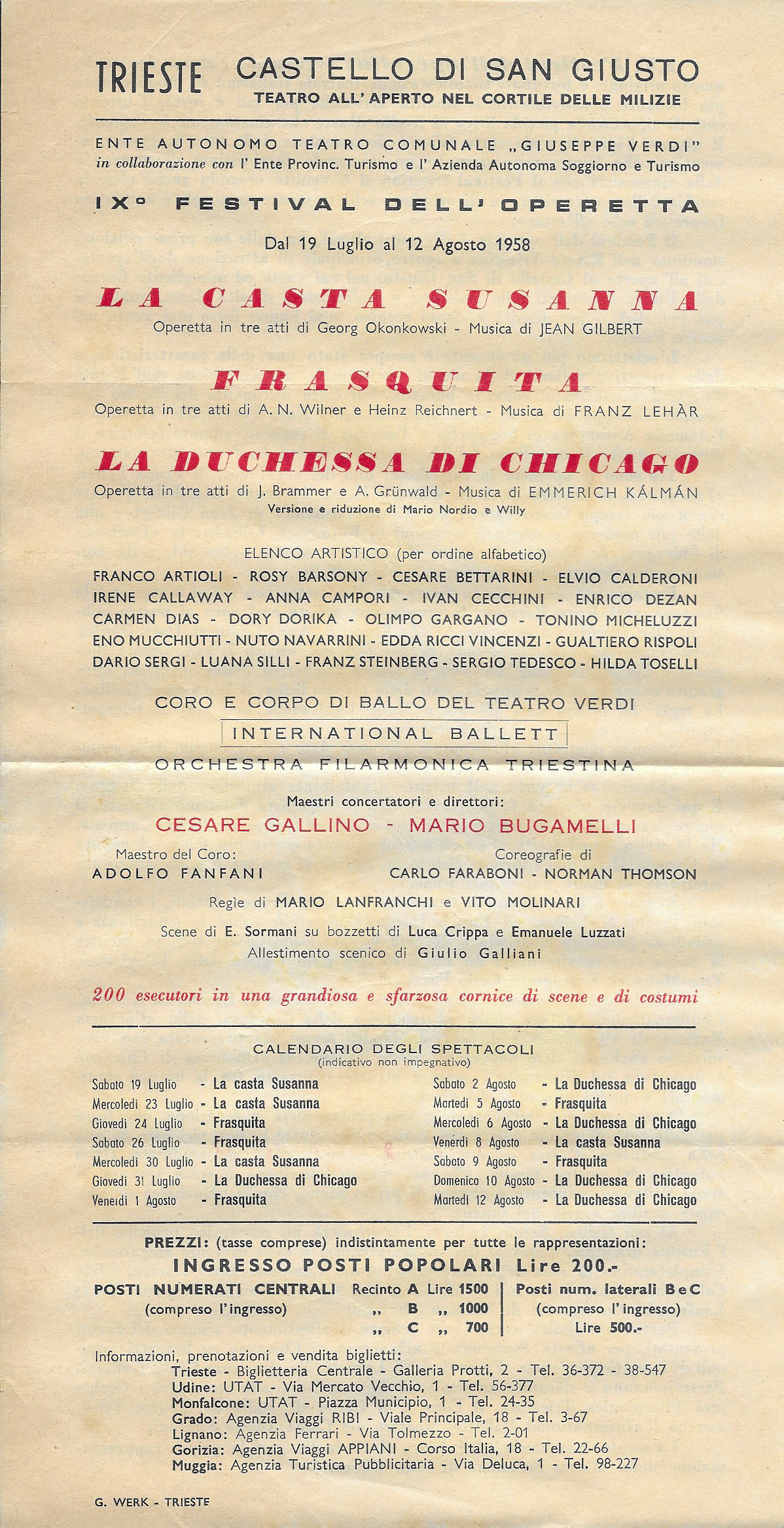 Festival operetta 1958